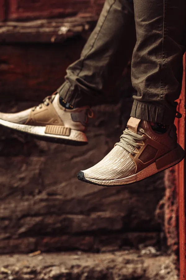 Bej Örgü Sneaker
