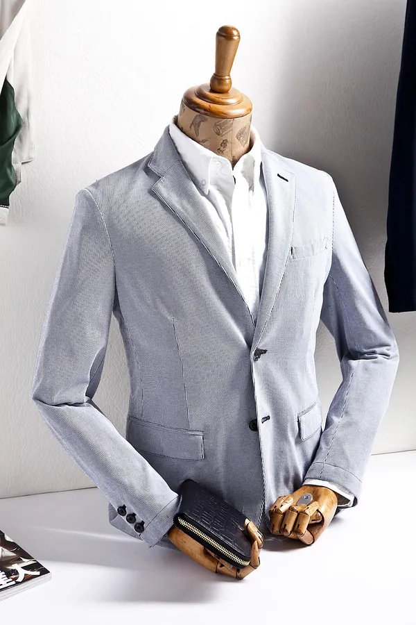 Buz Grisi Blazer Ceket