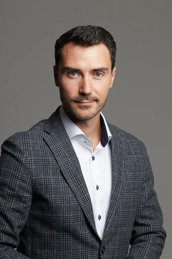 Gri Desenli Yün Blazer
