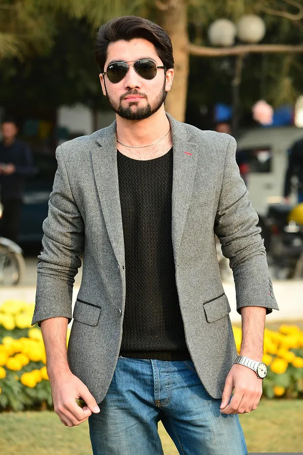 Gri Yün Karışımlı Blazer